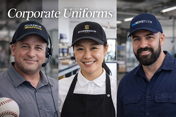 Corporate Uniform Custom Caps and Professional Headwear