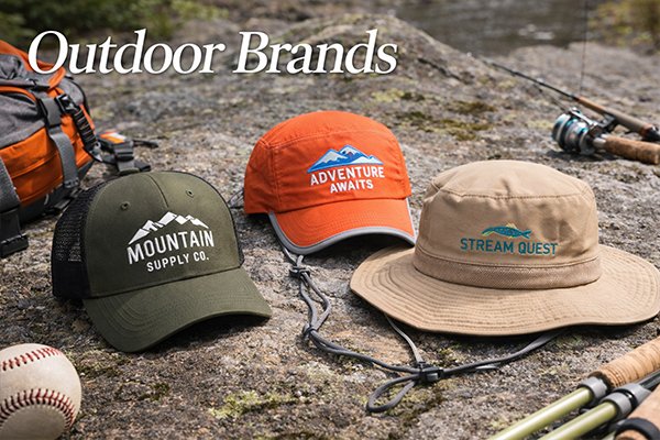 Outdoor Brand Performance Caps and Hats