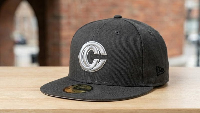 Fitted baseball hat with clean back profile and no adjustable closure