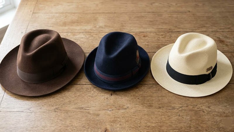 classic men’s hats fedora trilby panama styles comparison