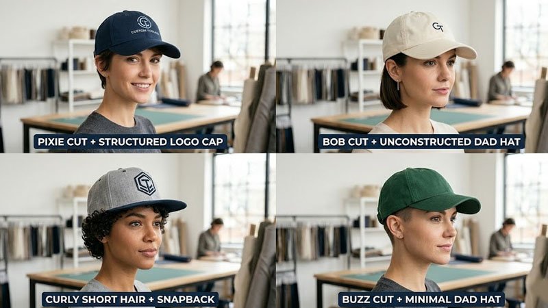 Best baseball cap styles for different short hairstyles