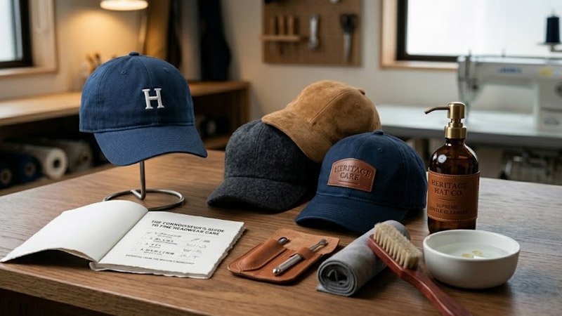professional cleaning for premium wool leather baseball caps