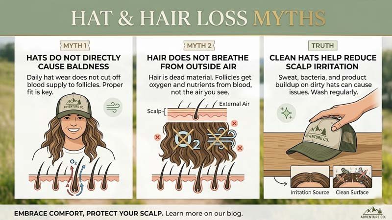 Common myths about hats and hair loss explained