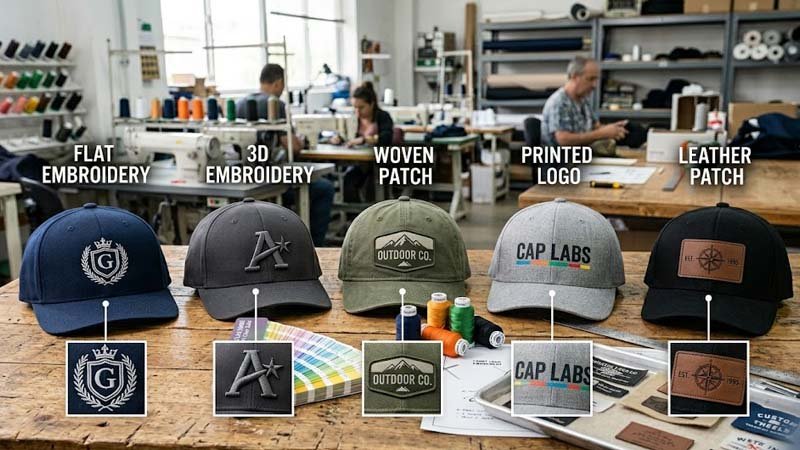 Mid crown 6 panel custom baseball caps for bulk orders