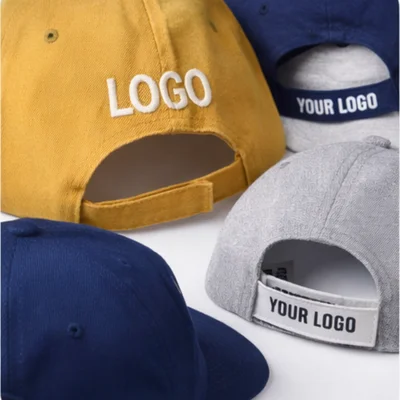 Branding placement options on caps