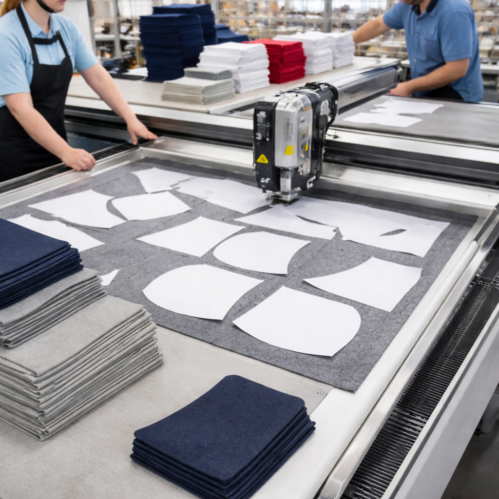 Fabric cutting and pattern making process