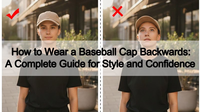 Person wearing a baseball cap backwards with a clean, balanced fit and a neutral background