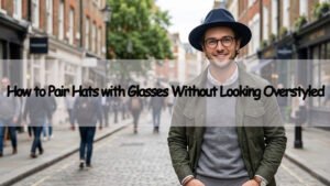 men pairing hats with glasses without looking overstyled