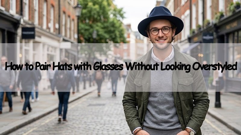 men pairing hats with glasses without looking overstyled