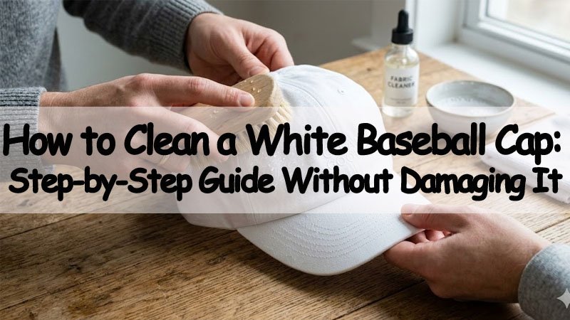 how to clean a white baseball cap step by step