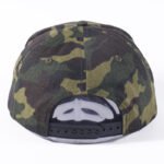 Flat embroidery logo snapback cap for custom branding