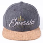 Custom hip-hop hat with 3D embroidery and flat embroidery logo