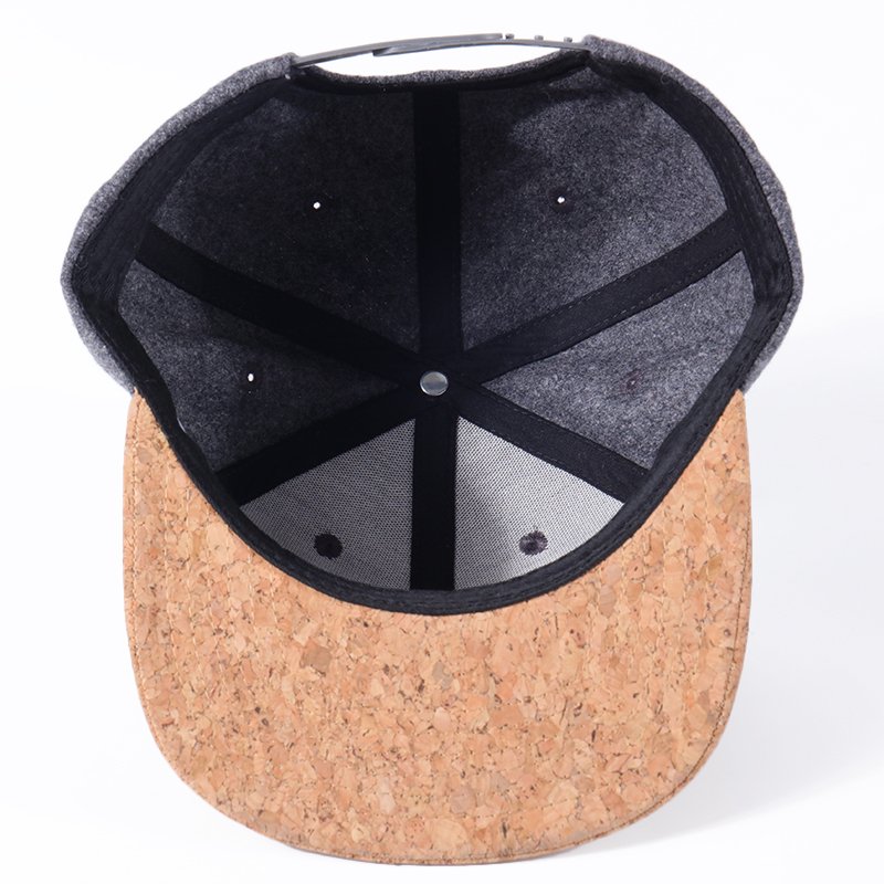 Custom logo snapback hat with 3D puff embroidery detail