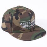 Wholesale custom cotton snapback hat with premium flat embroidery
