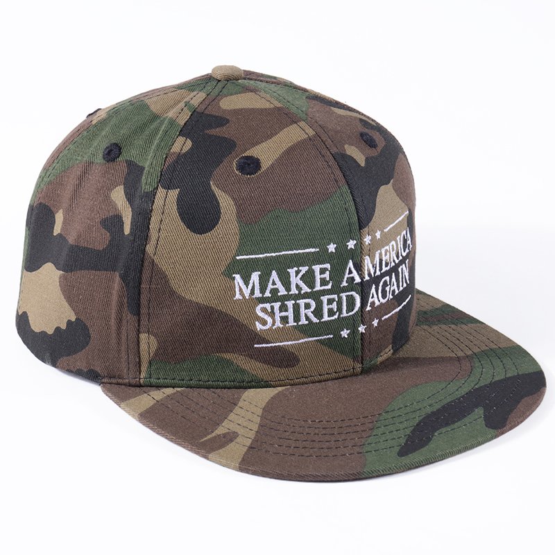 Wholesale custom cotton snapback hat with premium flat embroidery