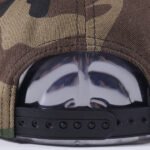Custom flat brim hat with embroidered text logo for streetwear branding