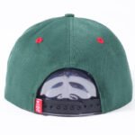 Custom flat brim cap with cotton fabric and 3D embroidery