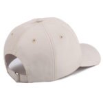 Custom cotton cap with flat embroidery logo on front panel