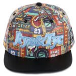 Custom hip-hop snapback hat with embroidered logo and adjustable closure