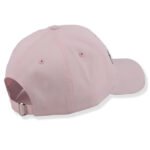 Curved brim cotton baseball cap with embroidered front logo