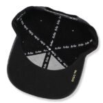 Wholesale black snapback hat with embroidered front logo