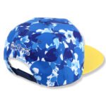 Cotton snapback hat with custom printed crown