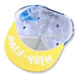Custom streetwear snapback cap with colorful design
