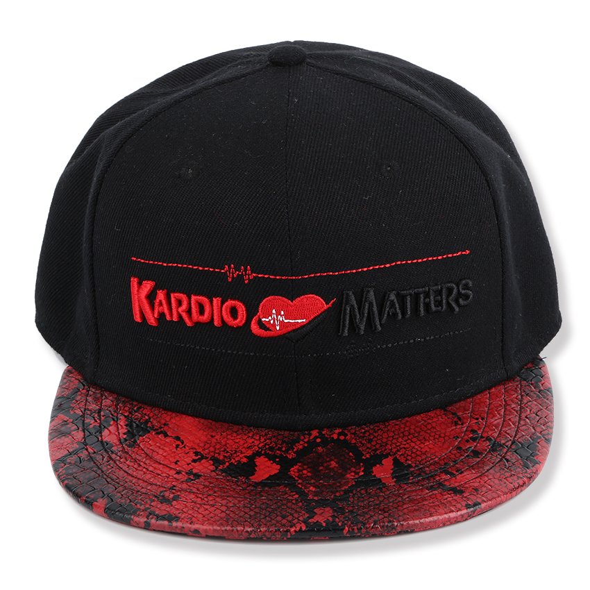 Wholesale embroidered hip-hop hat with printed flat brim