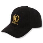 Flat embroidery logo baseball cap made from cotton fabric