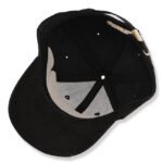 Custom cotton cap with flat embroidery logo design