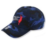 Cotton curved brim baseball cap with embroidered logo
