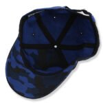 Custom embroidered camouflage cotton baseball cap with curved brim