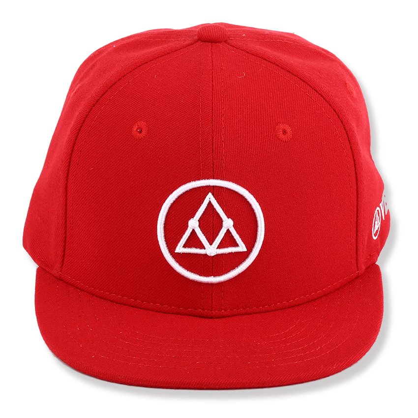 Custom logo hip-hop cap with structured crown and flat brim