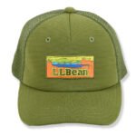 Custom cotton trucker mesh hat with embroidered woven patch logo