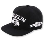 Cotton hip-hop snapback cap with flat embroidery logo