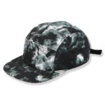Cotton flat brim snapback cap with custom logo embroidery
