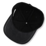Custom PU leather snapback hat with screen printed logo